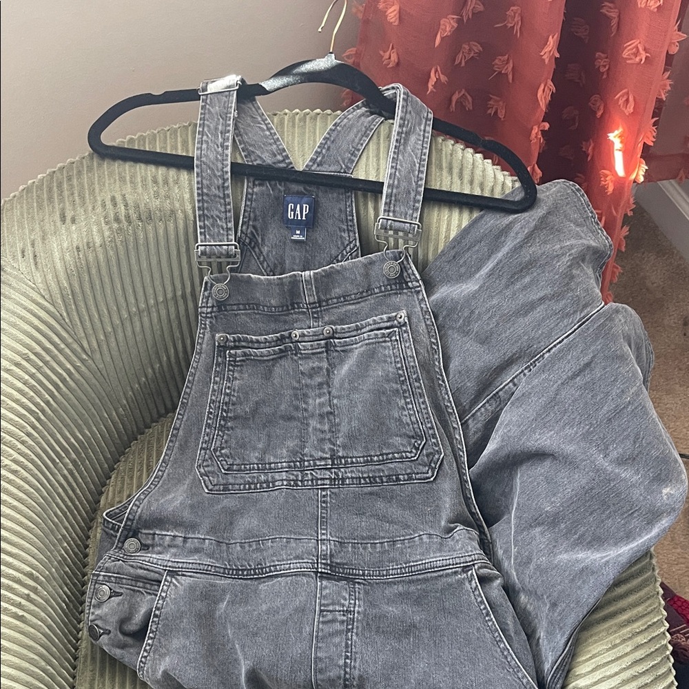 GAP Charcoal Denim Overalls